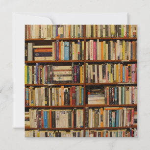 Invitación Libros en la biblioteca