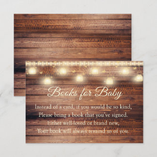 Invitación Libros Neutrales Baby Shower De Madera Para Bebé