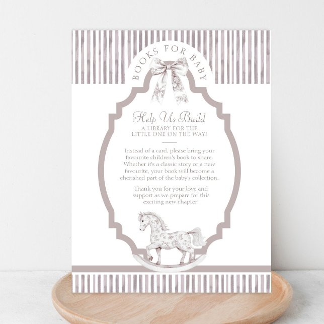 Invitación Libros Neutrales De Baby Shower Para Bebés (Subido por el creador)