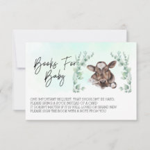 Libros para Baby Shower Cow Eucalyptus