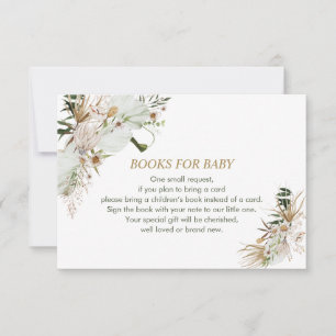 Invitación Libros para bebé, Solicitud de libro, Boho Baby Sh