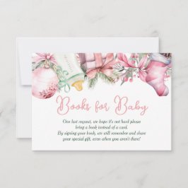 Invitación Libros para bebés Navidades Santa Rosa Baby Shower