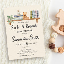 Libros para Bebés y Brunch Baby Shower Neutral