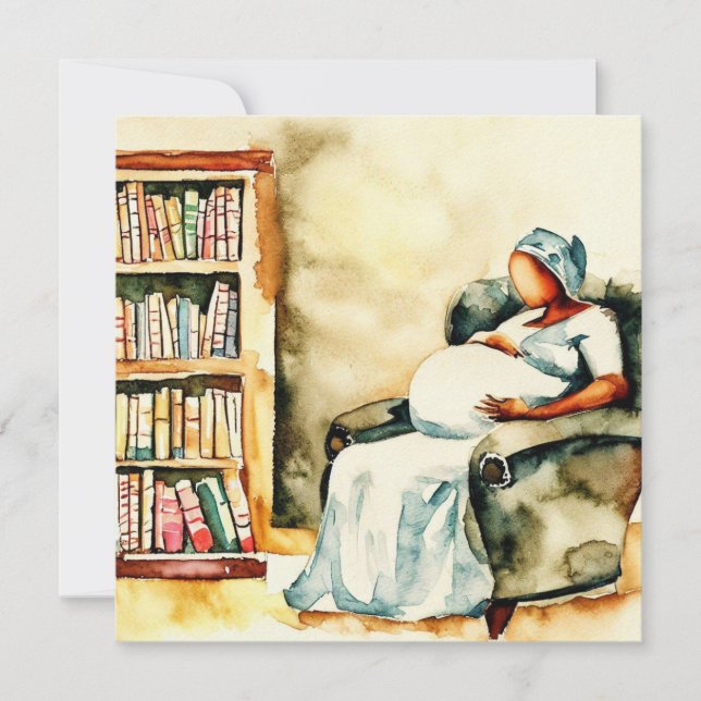 Invitación Libros y Bebé: Resurgimiento del rima de la guarde (Anverso)