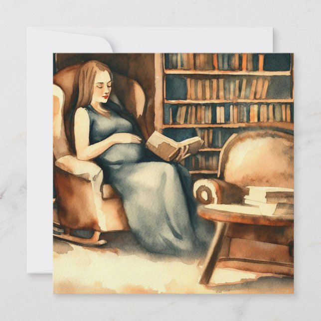 Invitación Libros y bebés: Cuentos clásicos, un Baby Shower (Anverso)