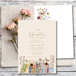 Invitación Libros y Brunch Un nuevo capítulo de Baby Shower