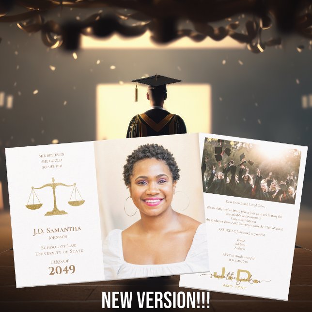 Invitación Licenciatura en Derecho Médico Foto JD LLD Graduac (Subido por el creador)