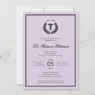 Invitación Licenciatura en Medicina Elegante y Minimalista