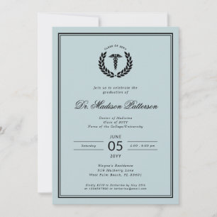 Invitación Licenciatura en Medicina Elegante y Minimalista