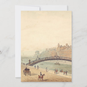 Invitación Liffey Bridge en Dublín por Samuel Frederick Broca