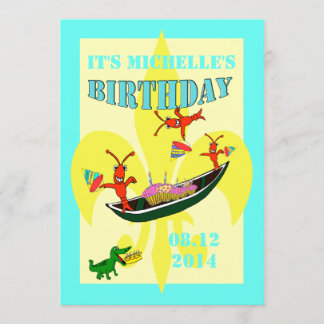 Invitación Ligador de langosta cutto Cumpleaños
