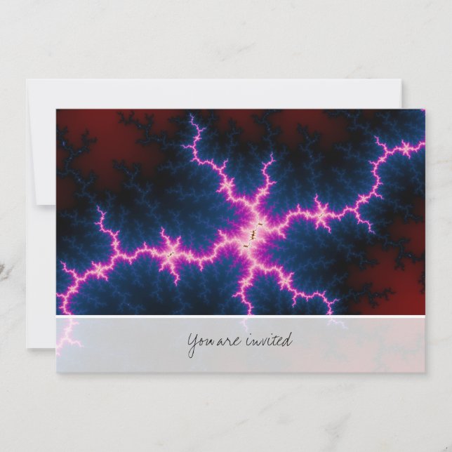 Invitación Lightcleave - Arte fractal (Anverso)