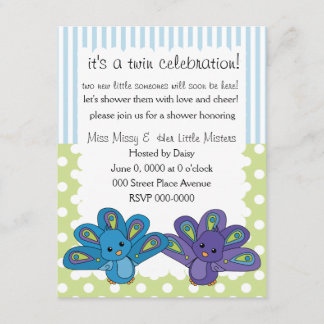 Invitación Lil' Baby Peacock