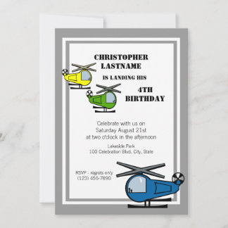 Invitación Lil' Chopper Gray