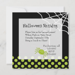 Invitación Lil' Green Spider