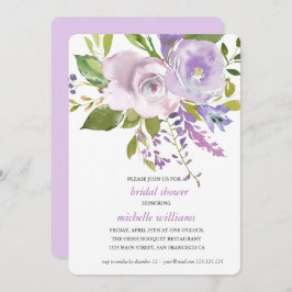 Invitación Lila | Moda Lavender Floral Boda Bridal Ducha