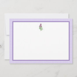 Invitación Lila y Gingham