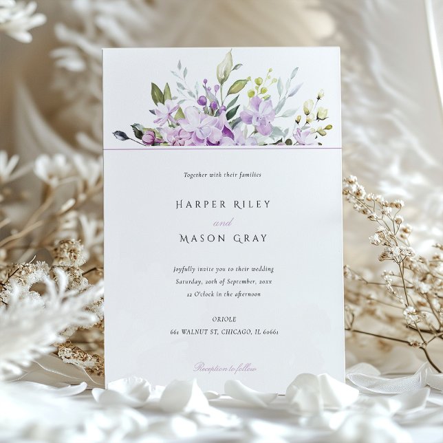 Invitación Lilac Boda (Subido por el creador)