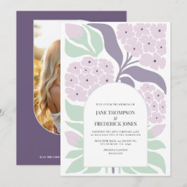 Invitación Lilac Breeze Floral Modern Spring Wedding