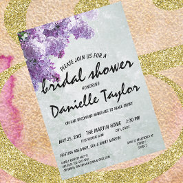 Invitación Lilac floral de moda Bloom Bridal Shower