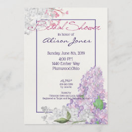Invitación Lilac Loveliness Bridal Shower