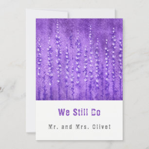 Invitación Lilac Lupines promete renovación 25 años