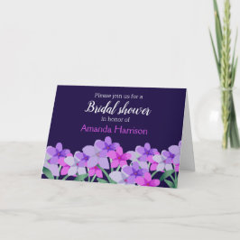 Invitación Lilac rosa Floral Bridal Shower