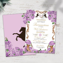 Lilac Rosa luz púrpura Ranchera Quinceanera
