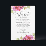 Invitación Lílago rosa dulce 16. Cumpleaños floral acuarela<br><div class="desc">Invitación de 16 años de color de agua floral Sweet con lila rosa y escritura elegante. Ideal para el fiesta botánico de verano. Por favor,  contáctame si necesitas artículos adicionales.</div>