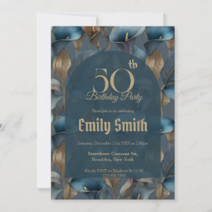 Invitación Lilias de llamada estéticas contemporáneas Cumplea