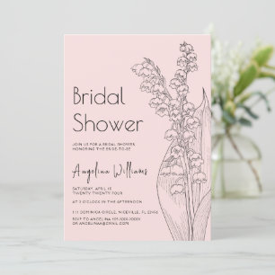 Invitación Lilies of the valley Bridal Shower Invitation