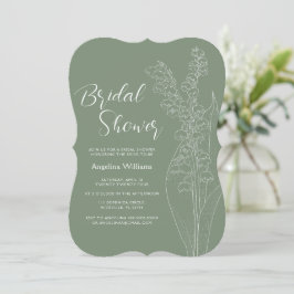 Invitación Lilies of the valley Bridal Shower Invitation