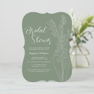Invitación Lilies of the valley Bridal Shower Invitation