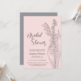Invitación Lilies of the valley Bridal Shower Invitation