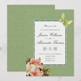 Invitación Lilios Chic y Mariposa Joya 1er Aniversario