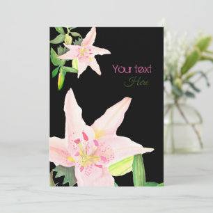 Invitación Lilium blanco