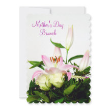 Lillies y brunch del día de madre del ramo de los