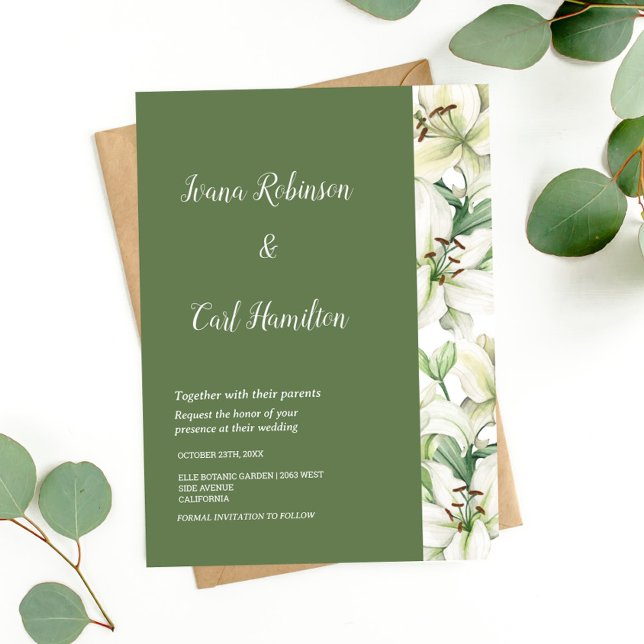Invitación LILY Blossom Elegance (Subido por el creador)