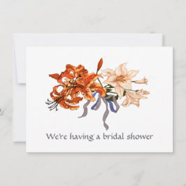 Invitación Lily Bouquet Bridal Weddal Shower Card