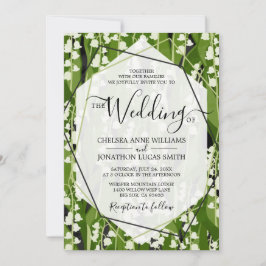 Invitación Lily del Boda de Vegetación del Valle