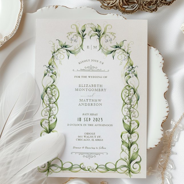 Invitación Lily del Boda del Valle Real de Victoria (Subido por el creador)