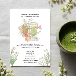 Invitación Lily del Valle Matcha Hecho en el Cielo Ducha de P
