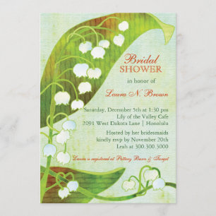 Invitación Lily of the Valley Backyard Bridal Shower