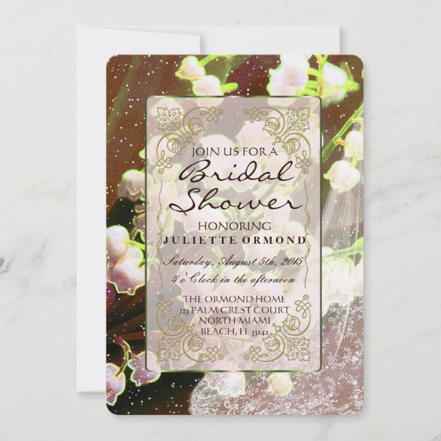 Invitación Lily Of The Valley ~ Boding Invitation Collection (Anverso)