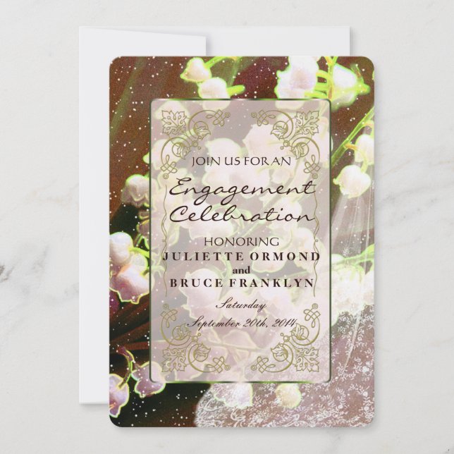 Invitación Lily Of The Valley ~ Boding Invitation Collection (Anverso)
