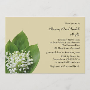 Invitación Lily of the Valley Bridal Shower Invitation