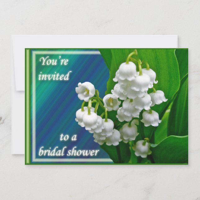 Invitación Lily of the Valley Bridal Shower Invitation (Anverso)
