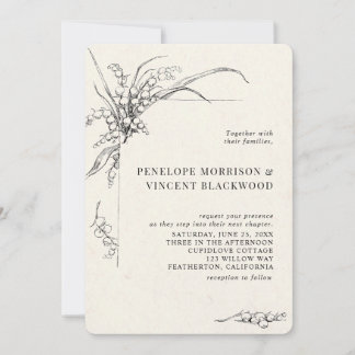 Invitación Lily-of-the-Valley Wedding Invitation