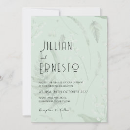Invitación Lily of Valley con Ferns || Sage Green v2 personal