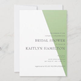 Invitación Lime Bridal Shower Simple New Thrilling